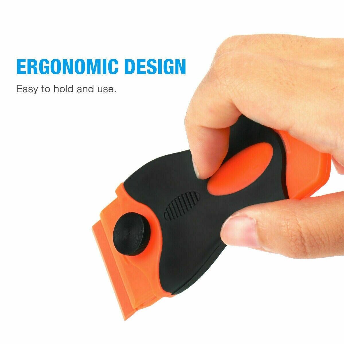 50 Pcs Plastic Razor Blades + 1 Razor Scraper Double Edged Sticker Removal Tool - Fresh Stock Dated October 2025