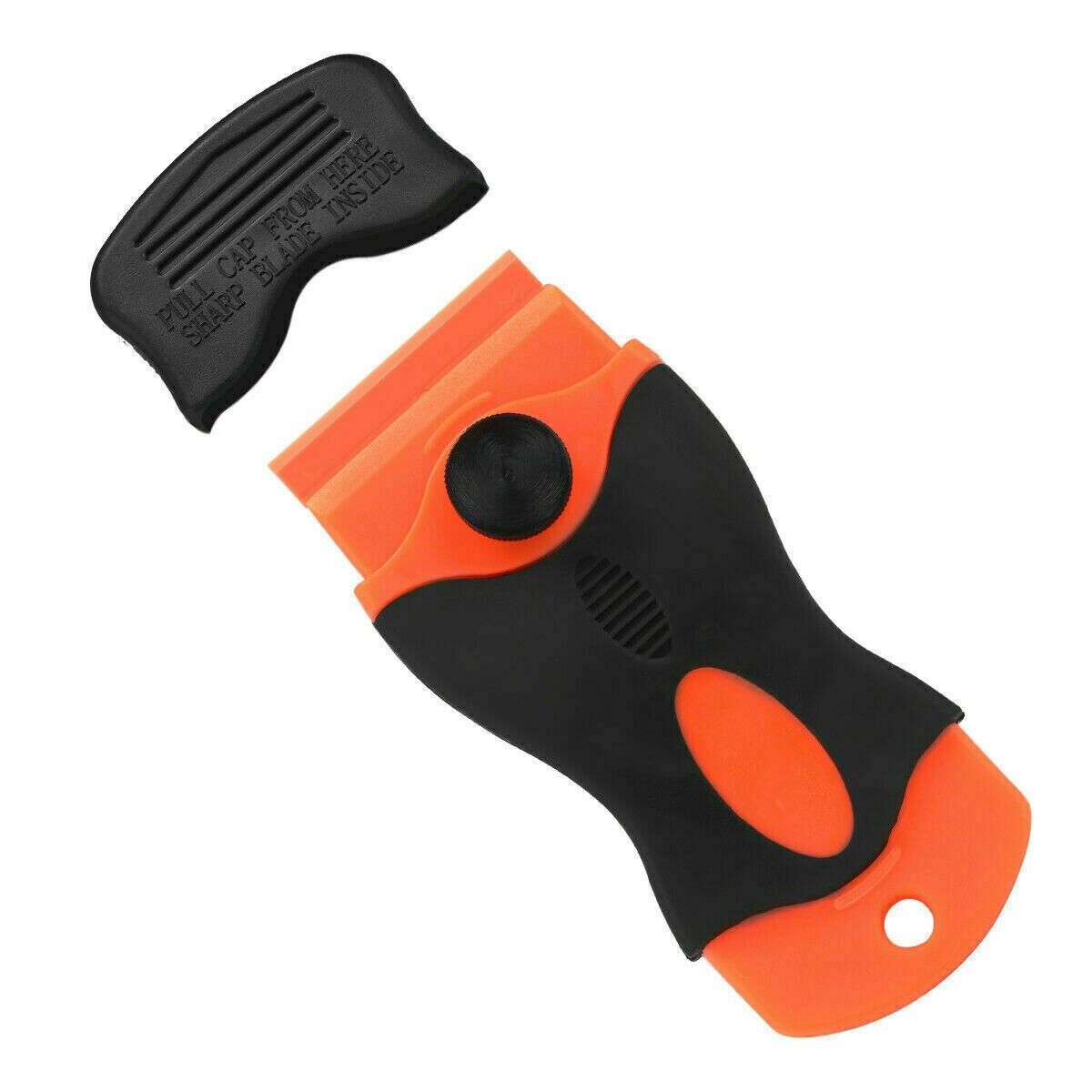 50 Pcs Plastic Razor Blades + 1 Razor Scraper Double Edged Sticker Removal Tool - Fresh Stock Dated October 2025