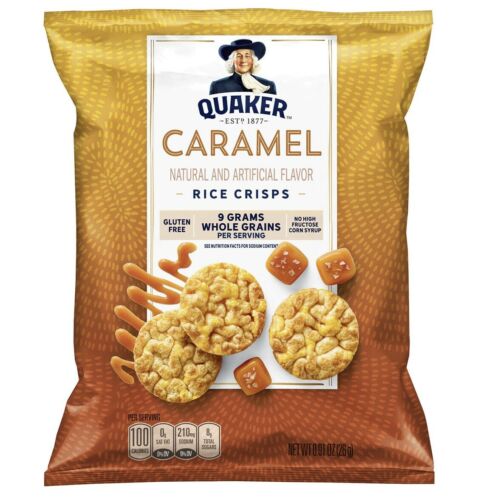 36-Quaker Rice Cakes Crisps Variety CASE 100cal Healthy Snack Gluten Free Chips - Fresh Stock Dated October 2025
