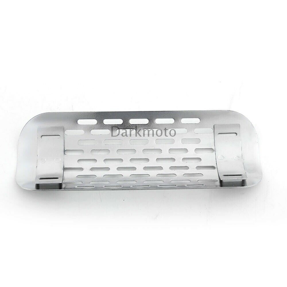 Chrome Exhaust Muffler Pipe Heat Shield Cover Heel Guard Universal Motorcycle - Fresh Stock Dated October 2025