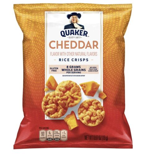 36-Quaker Rice Cakes Crisps Variety CASE 100cal Healthy Snack Gluten Free Chips - Fresh Stock Dated October 2025