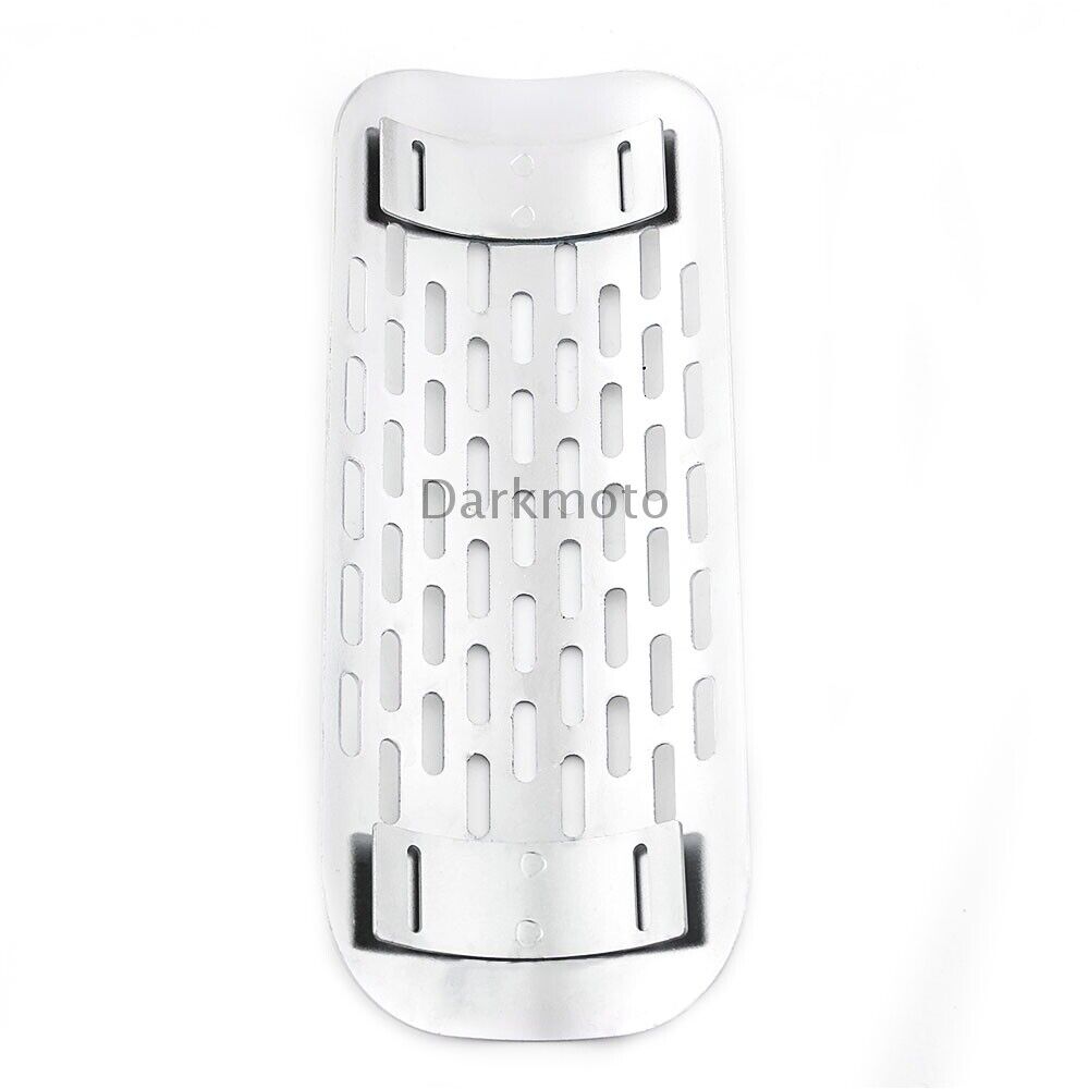 Chrome Exhaust Muffler Pipe Heat Shield Cover Heel Guard Universal Motorcycle - Fresh Stock Dated October 2025