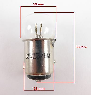 12 Volt 23/8 Watt 12 V 23/8 W Replacement Bulb for BULLET STYLE LIGHTS 2FastMoto - Fresh Stock Dated October 2025