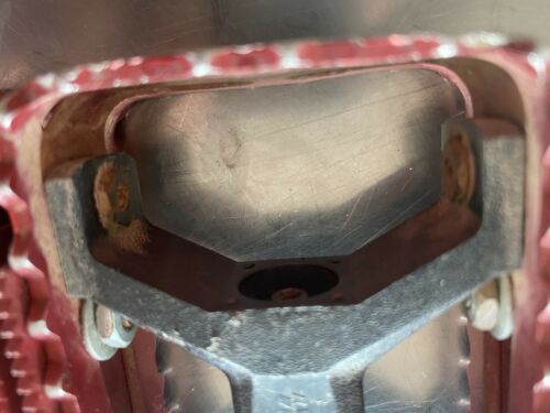 Skyway Tuff Pedals 9/16 Old School BMX PK Ripper Hutch Red - Fresh Stock Dated October 2025
