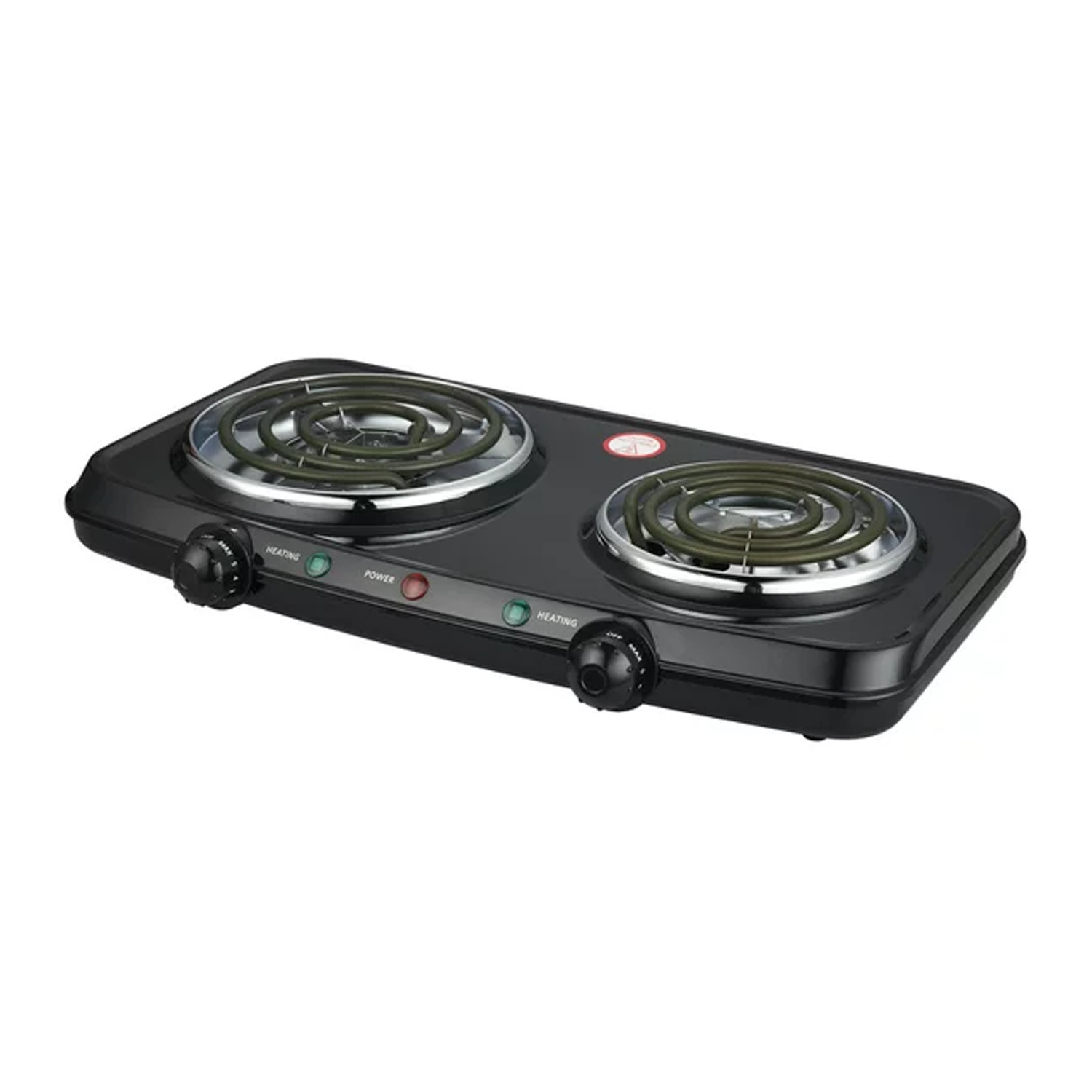 Mainstays Double Burner, 120V~ 1800W, Portable, Easy to Cook, Elegant Classic De - Fresh Stock Dated October 2025