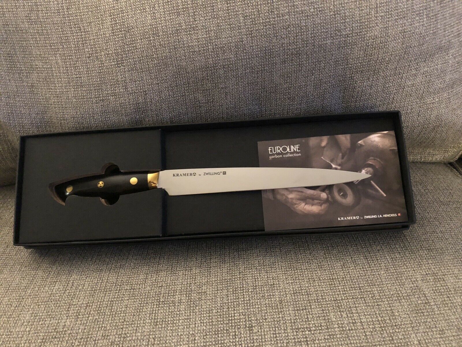 ZWILLING KRAMER - EUROLINE CARBON COLLECTION 9-INCH, CARVING KNIFE - 34940-233 - Fresh Stock Dated October 2025