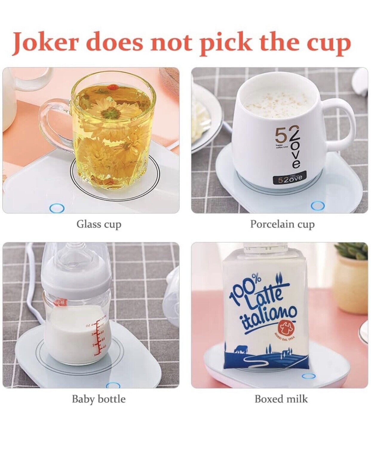 Coffee Cup Warmer for Desk w/Auto Shut Off Tea Mug Warmer Plate or Wax Warmer - Fresh Stock Dated October 2025