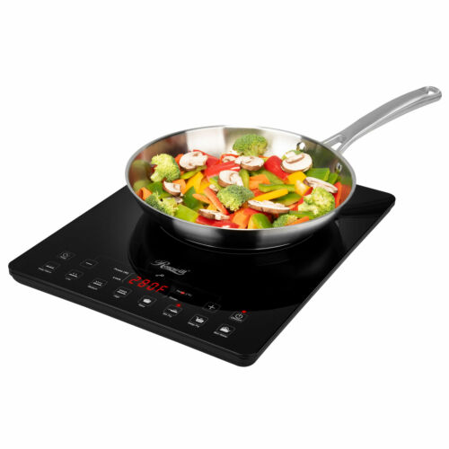 1500W Portable Induction Cooktop Countertop Burner with 15 Temp and Power Levels - Fresh Stock Dated October 2025