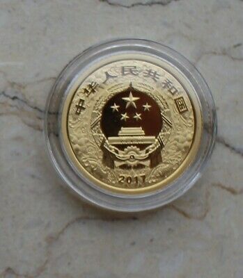 China 2017 Rooster No Colorized Gold and Silver Coins Set - Fresh Stock Dated October 2025