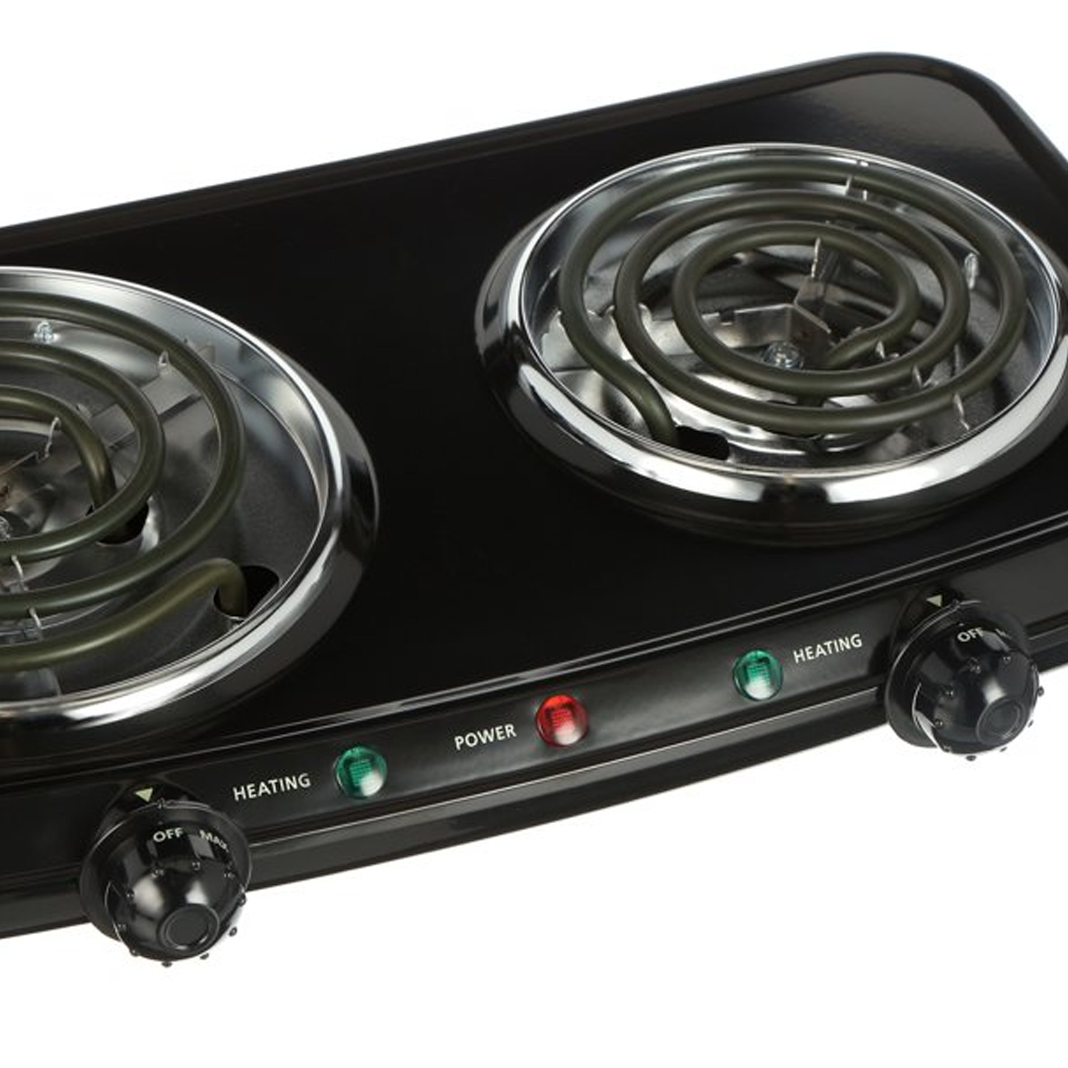 Mainstays Double Burner, 120V~ 1800W, Portable, Easy to Cook, Elegant Classic De - Fresh Stock Dated October 2025