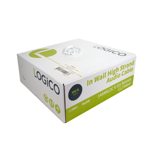 In Wall Audio Speaker 14/2 Cable 500FT + 10 pieces Banana Plug Connector Kit - Fresh Stock Dated October 2025
