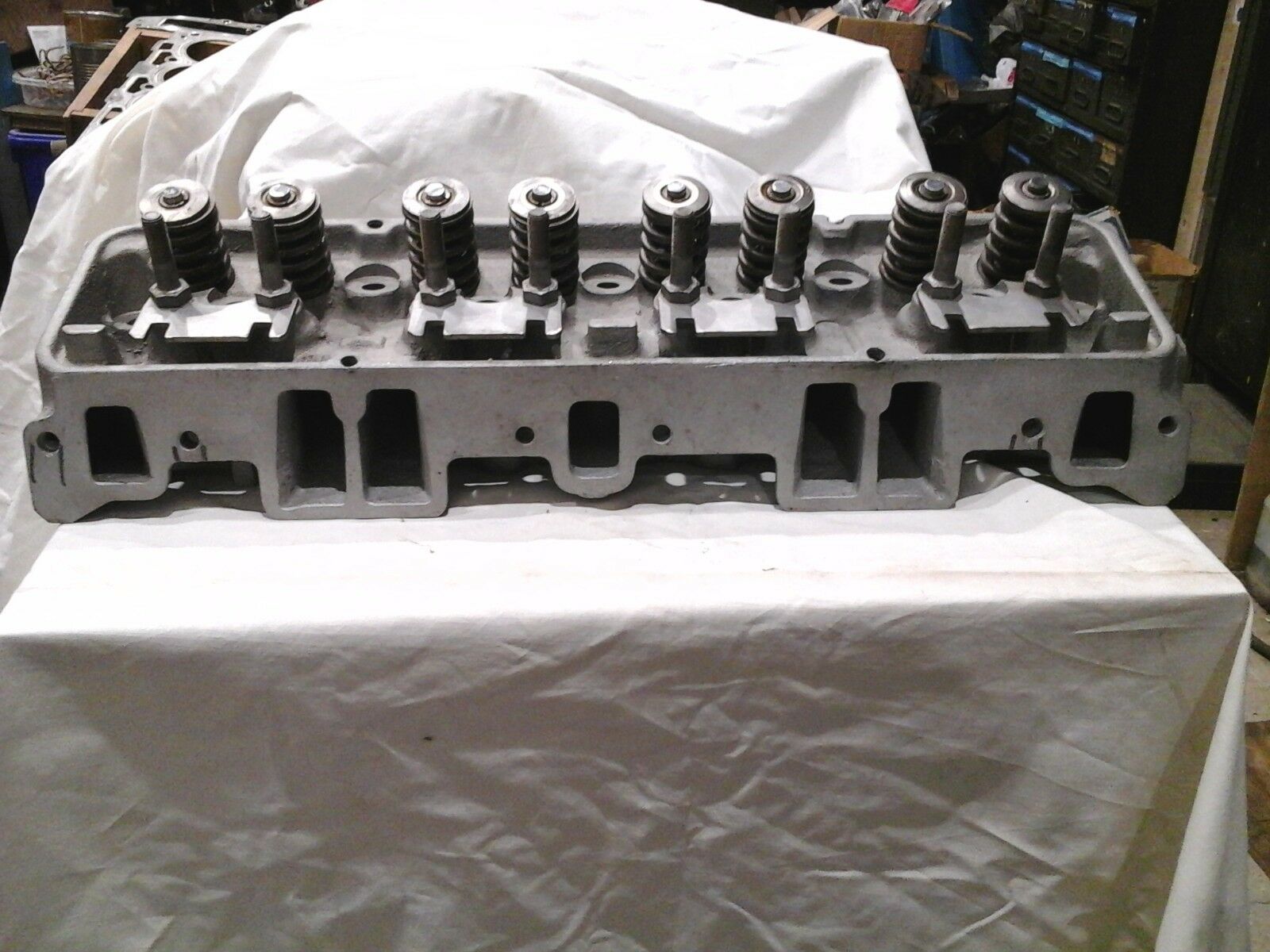 Pair GM Chevrolet SBC Vintage Aluminum Cylinder Heads - Fresh Stock Dated October 2025