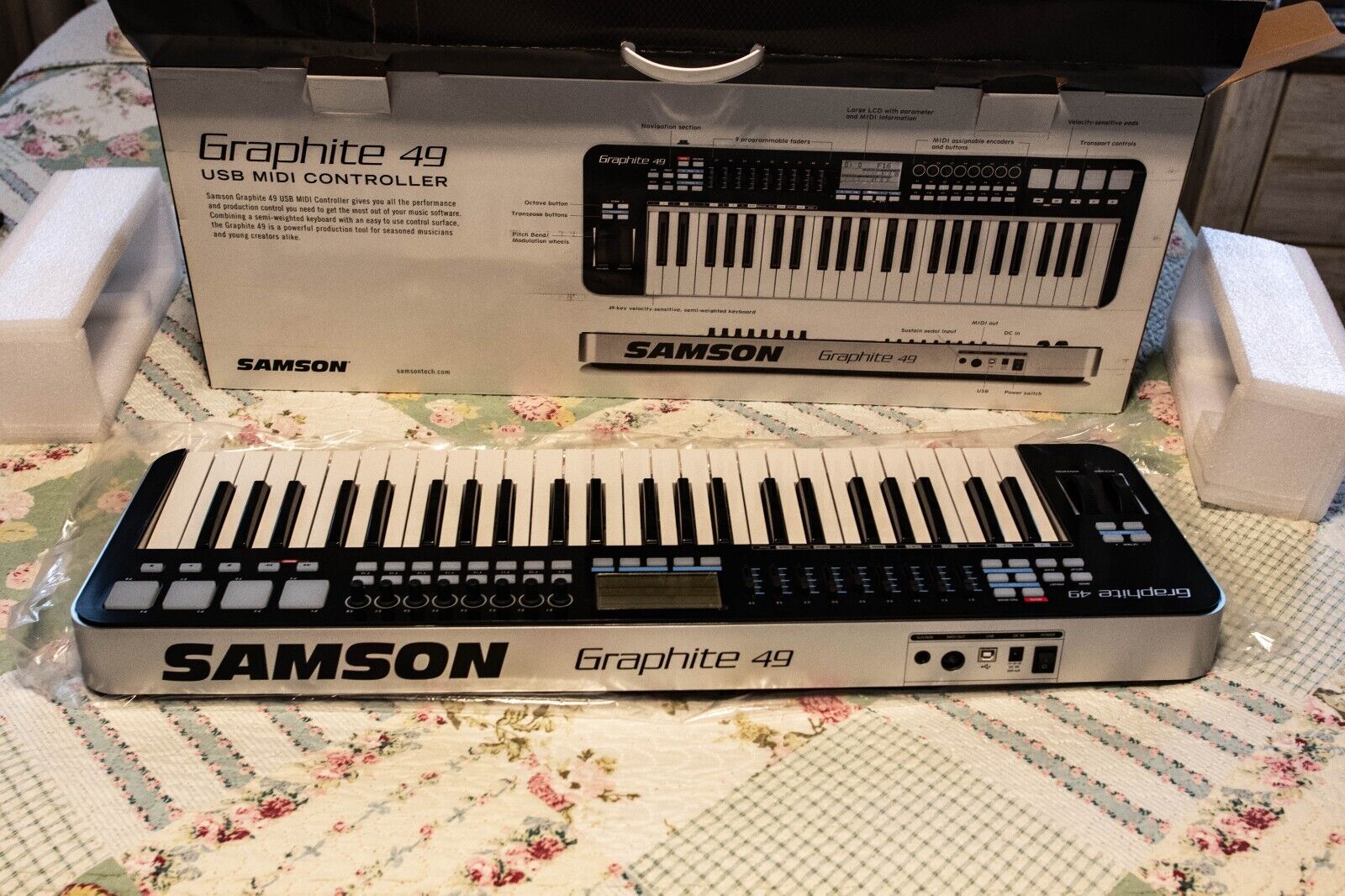 Samson Graphite 49 49-key Keyboard Controller - Fresh Stock Dated October 2025