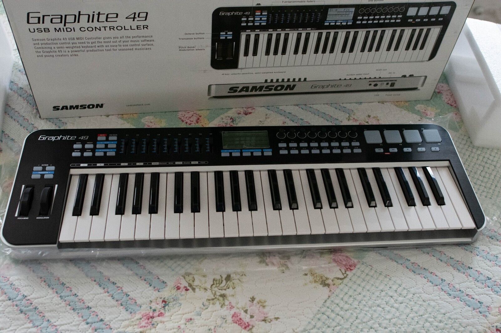 Samson Graphite 49 49-key Keyboard Controller - Fresh Stock Dated October 2025
