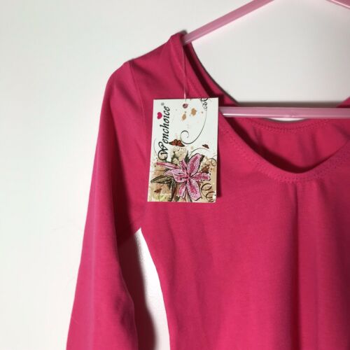 Wenchoice Pink Long Sleeve Leotard Girls L (4-7 Years) - Fresh Stock Dated October 2025
