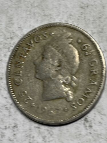 Dominican Republic 25 Centavos 1967 Item - Box 13 - Fresh Stock Dated October 2025