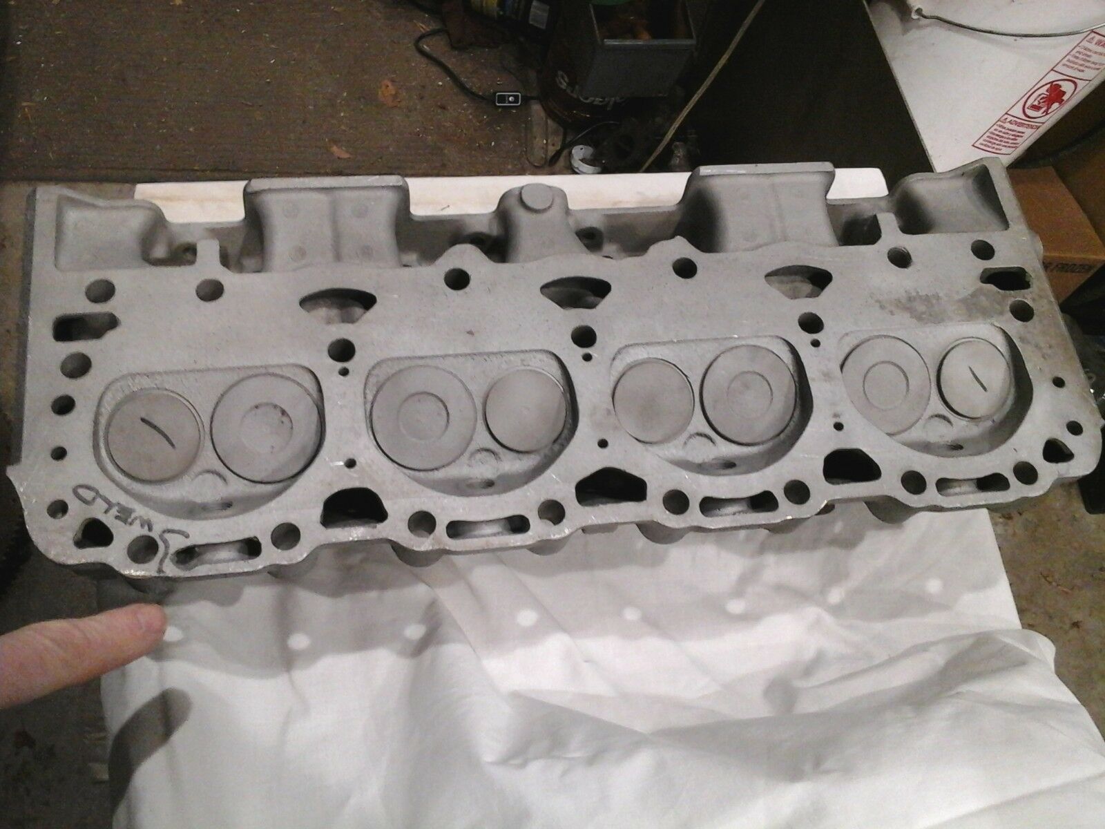 Pair GM Chevrolet SBC Vintage Aluminum Cylinder Heads - Fresh Stock Dated October 2025
