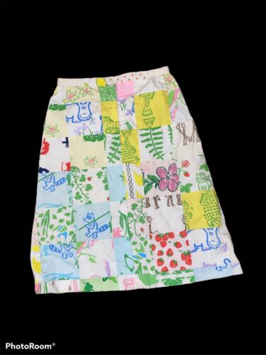 Vintage Rare 60/70s The vested gentress summer pencil patchwork multicolor skirt - Fresh Stock Dated October 2025