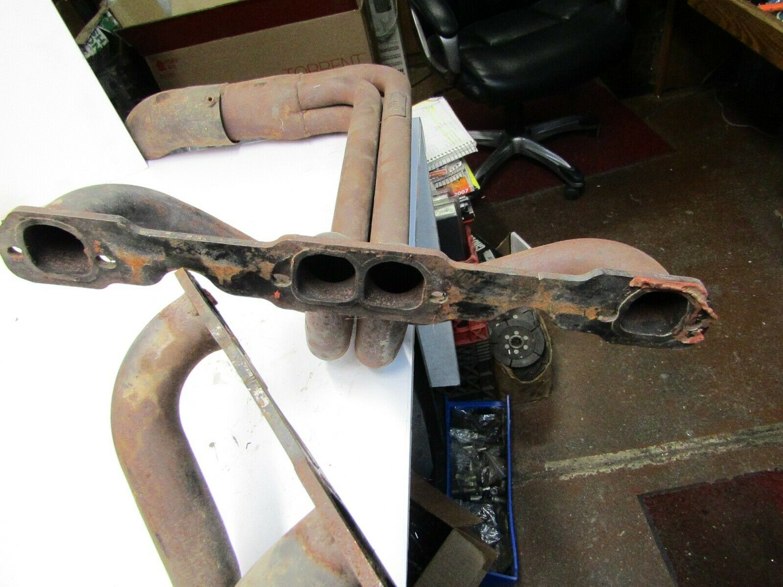 SCHOENFELD SB CHEVY CRATE HEADERS UMP IMCA WISSOTA USMTS DIRT MODIFIED - Fresh Stock Dated October 2025