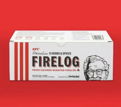 Set Of 6 - KFC Limited-Edition 11 Herbs & Spices Firelog by Enviro-Log - New - Fresh Stock Dated October 2025
