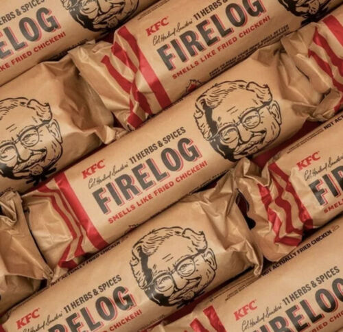 Set Of 6 - KFC Limited-Edition 11 Herbs & Spices Firelog by Enviro-Log - New - Fresh Stock Dated October 2025