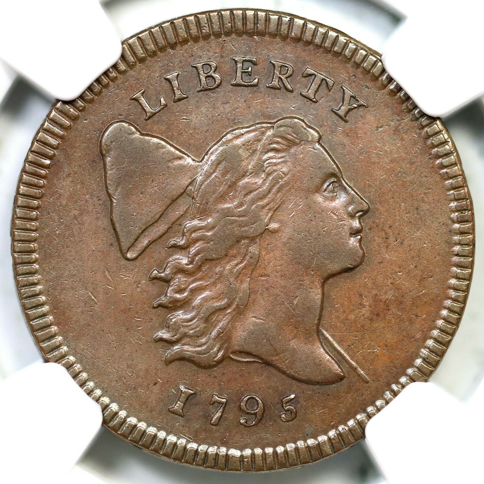 1795 C-1 R-2 NGC AU 55 CAC Liberty Cap Half Cent Coin 1/2c - Fresh Stock Dated October 2025