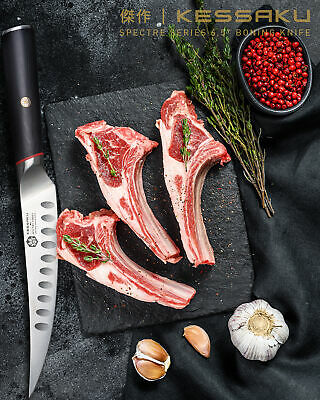 Kessaku 6.5-Inch Boning Knife - Spectre Series AUS-8 High Carbon Stainless Steel - Fresh Stock Dated October 2025