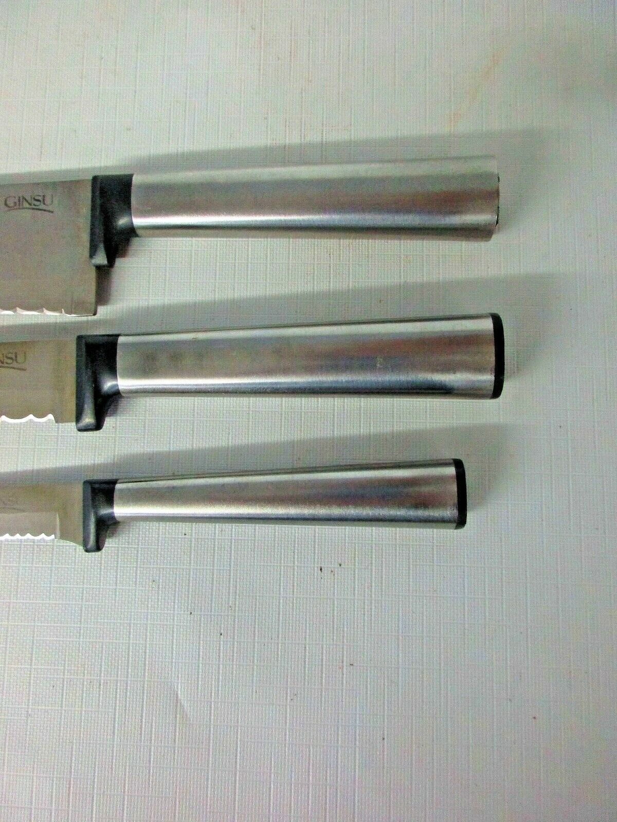3 Ginsu kitchen knives - Fresh Stock Dated October 2025