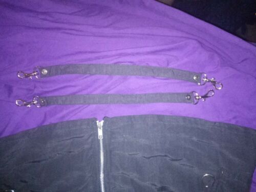 Vintage 1990s Dogpile/DP Gerl deathrock punk Bondage Mini Skirt — REAL POCKETS!! - Fresh Stock Dated October 2025