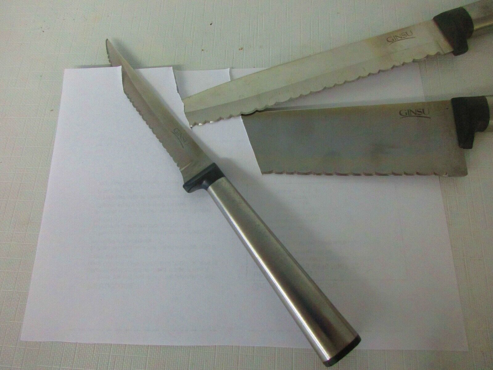 3 Ginsu kitchen knives - Fresh Stock Dated October 2025