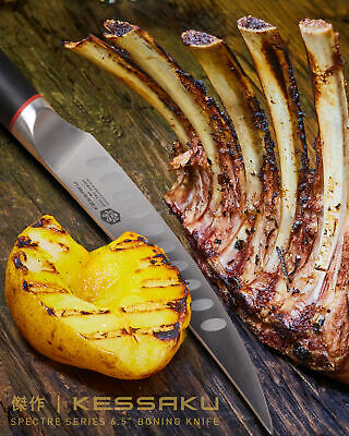 Kessaku 6.5-Inch Boning Knife - Spectre Series AUS-8 High Carbon Stainless Steel - Fresh Stock Dated October 2025