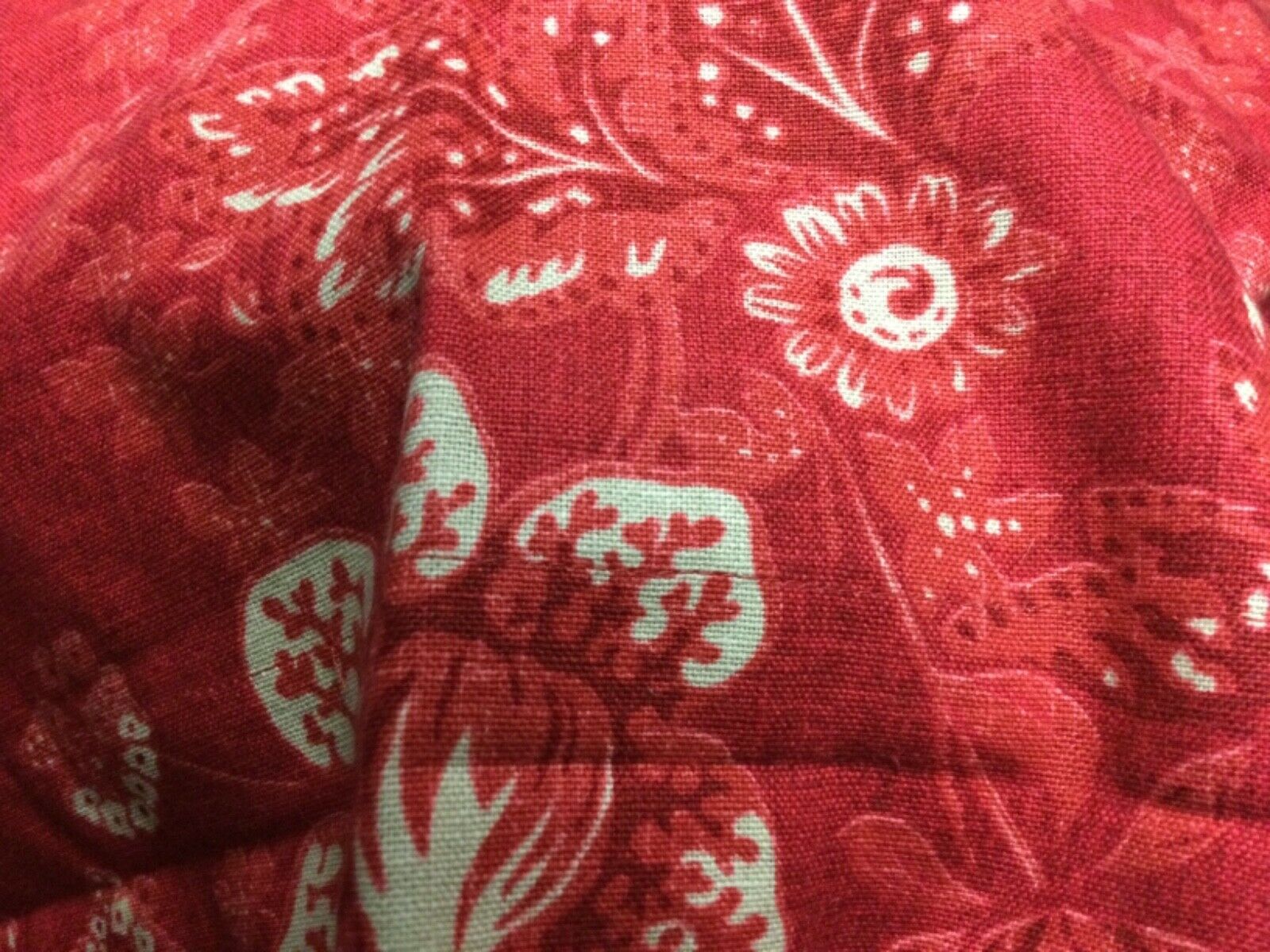 POTTERY BARN PILLOW SHAM, RED/TAN FLOWERS,LINEN BLEND,STANDARD,NWOT - Fresh Stock Dated October 2025