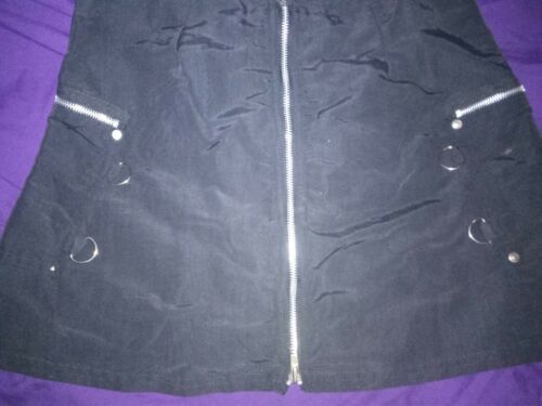 Vintage 1990s Dogpile/DP Gerl deathrock punk Bondage Mini Skirt — REAL POCKETS!! - Fresh Stock Dated October 2025