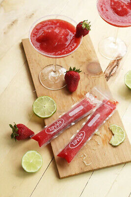 Zipzicle 100PACK Ice Pop Pouches ORIGINAL Patented Safe - Fresh Stock Dated October 2025