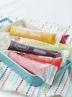 Zipzicle 100PACK Ice Pop Pouches ORIGINAL Patented Safe - Fresh Stock Dated October 2025