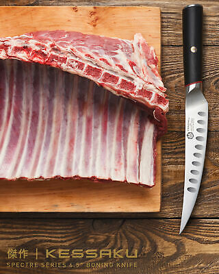 Kessaku 6.5-Inch Boning Knife - Spectre Series AUS-8 High Carbon Stainless Steel - Fresh Stock Dated October 2025
