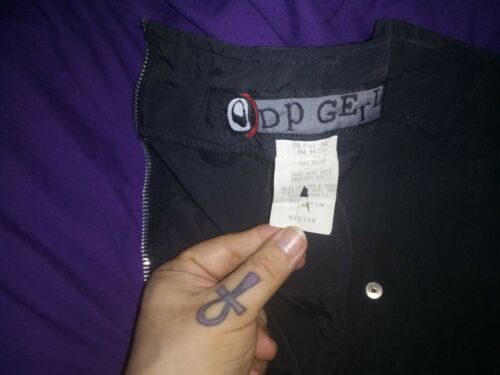 Vintage 1990s Dogpile/DP Gerl deathrock punk Bondage Mini Skirt — REAL POCKETS!! - Fresh Stock Dated October 2025