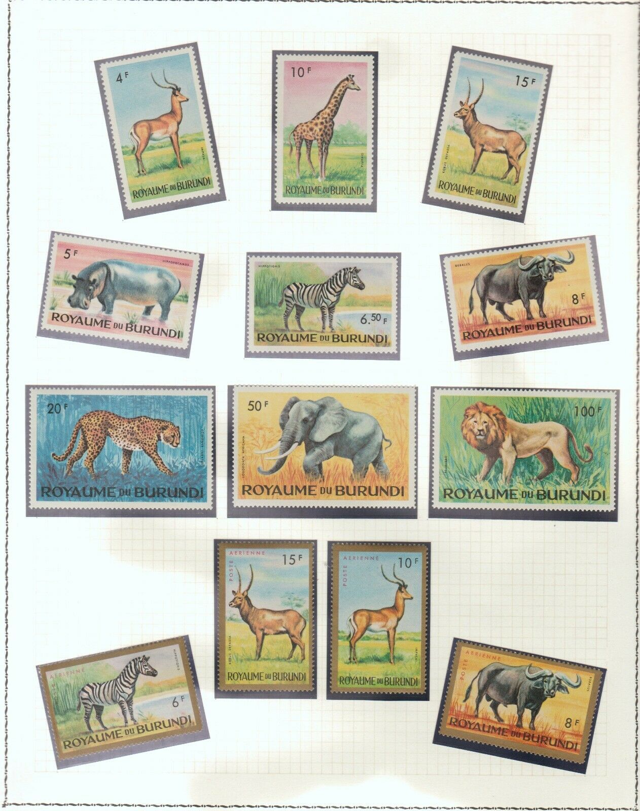s38598 BURUNDI MNH** from 1962 Animals Flowers Birds 12 scans - Fresh Stock Dated October 2025