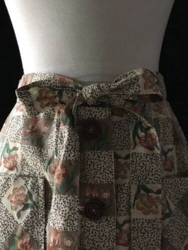 Vintage 70's Hippy Peasant Skirt Boho Prarie Ruffles Pockets Gypsy Button Up - Fresh Stock Dated October 2025