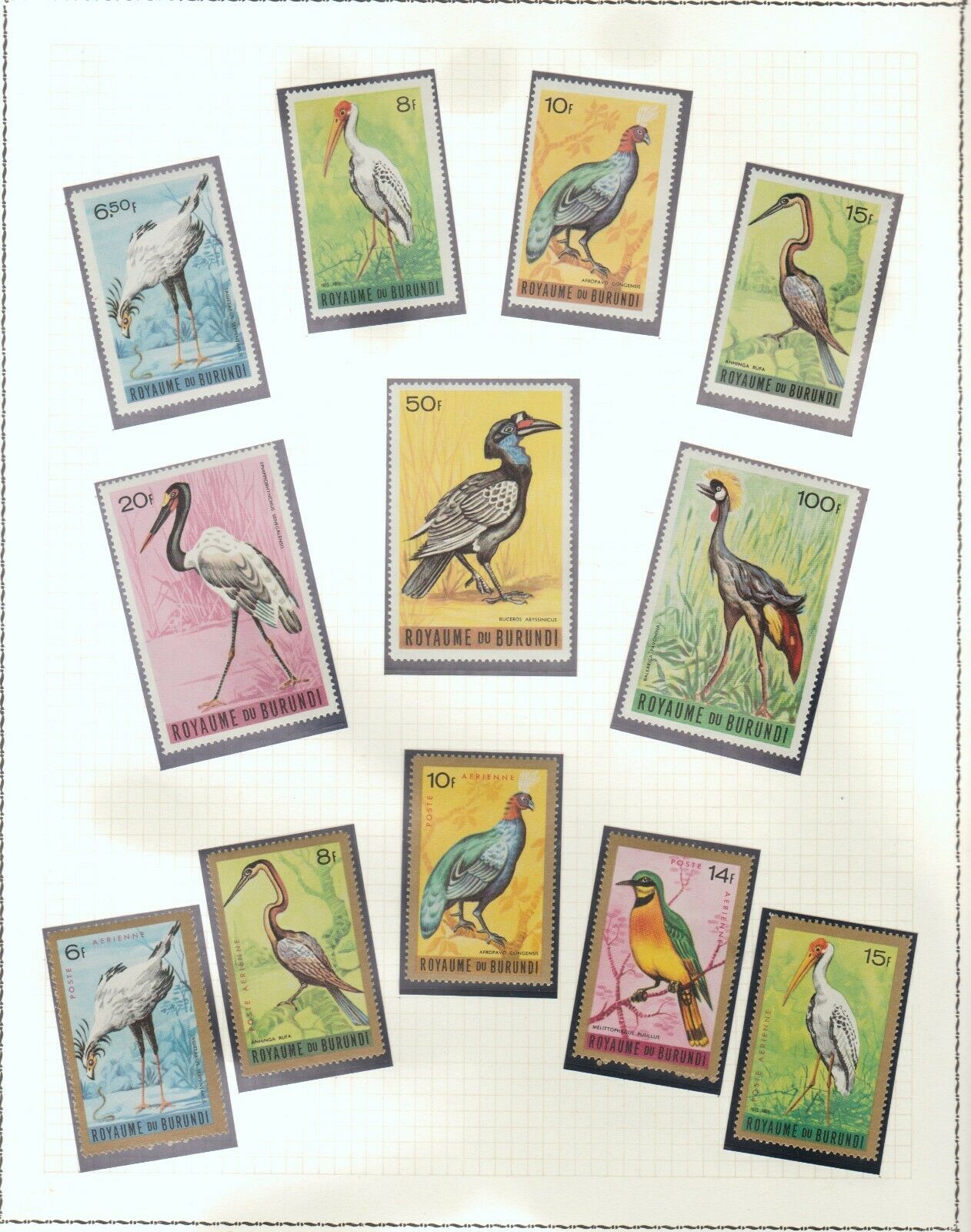 s38598 BURUNDI MNH** from 1962 Animals Flowers Birds 12 scans - Fresh Stock Dated October 2025