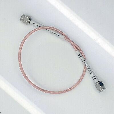 SMA Male (Plug) to SMA Male (Plug) RG316/U Coaxial Cable Assembly, 12 inch - Fresh Stock Dated October 2025