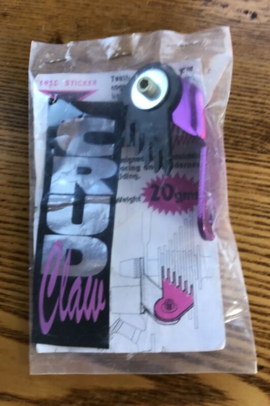 Vintage Crud Claw Cassette Cleaner Freewheel Mud Guard Purple Ano VTG NOS NEW - Fresh Stock Dated October 2025