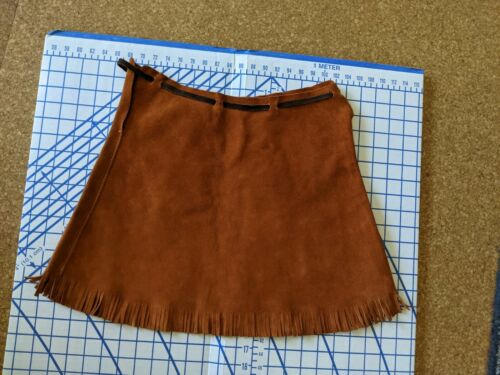 Vintage Suede Southwestern Skirt with cactus and sun - Fresh Stock Dated October 2025