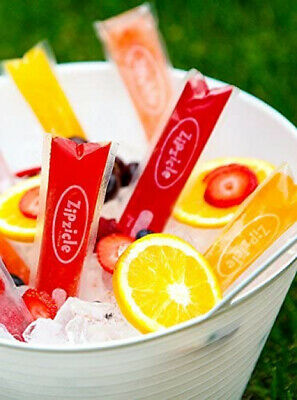 Zipzicle 100PACK Ice Pop Pouches ORIGINAL Patented Safe - Fresh Stock Dated October 2025