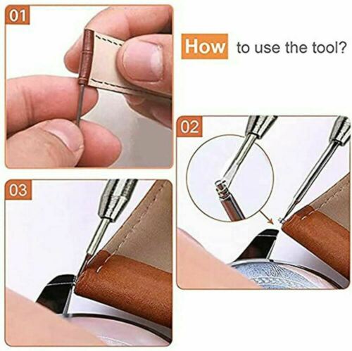360pcs Watchmaker Watch Band Spring Bars Strap Link Pins Steel Repair Remove Kit - Fresh Stock Dated October 2025