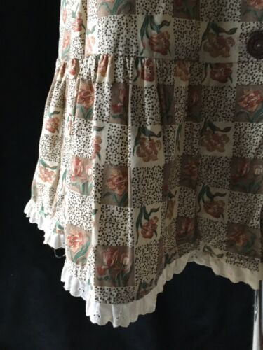 Vintage 70's Hippy Peasant Skirt Boho Prarie Ruffles Pockets Gypsy Button Up - Fresh Stock Dated October 2025
