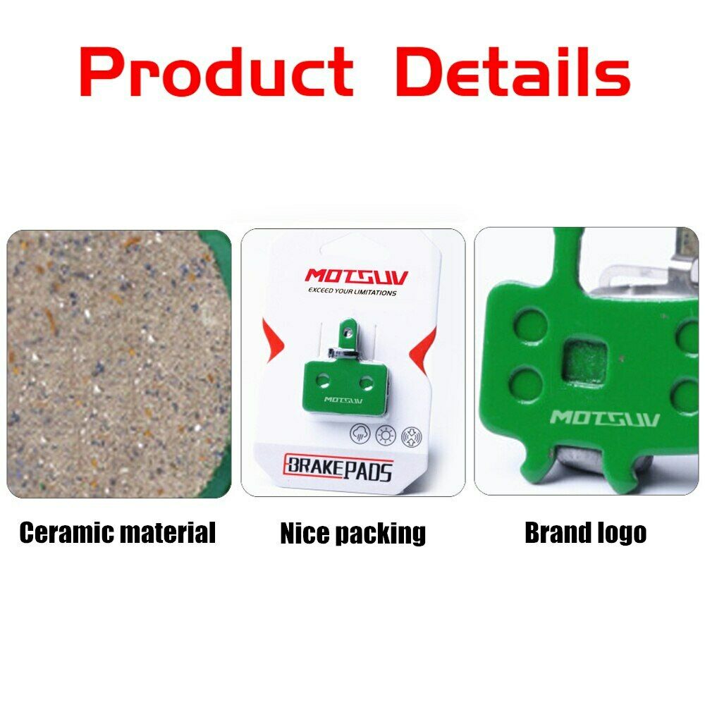 2 Pairs ceramics Bicycle Disc Brake Pads Mountain Bike Hydraulic Disc Brake Pads - Fresh Stock Dated October 2025