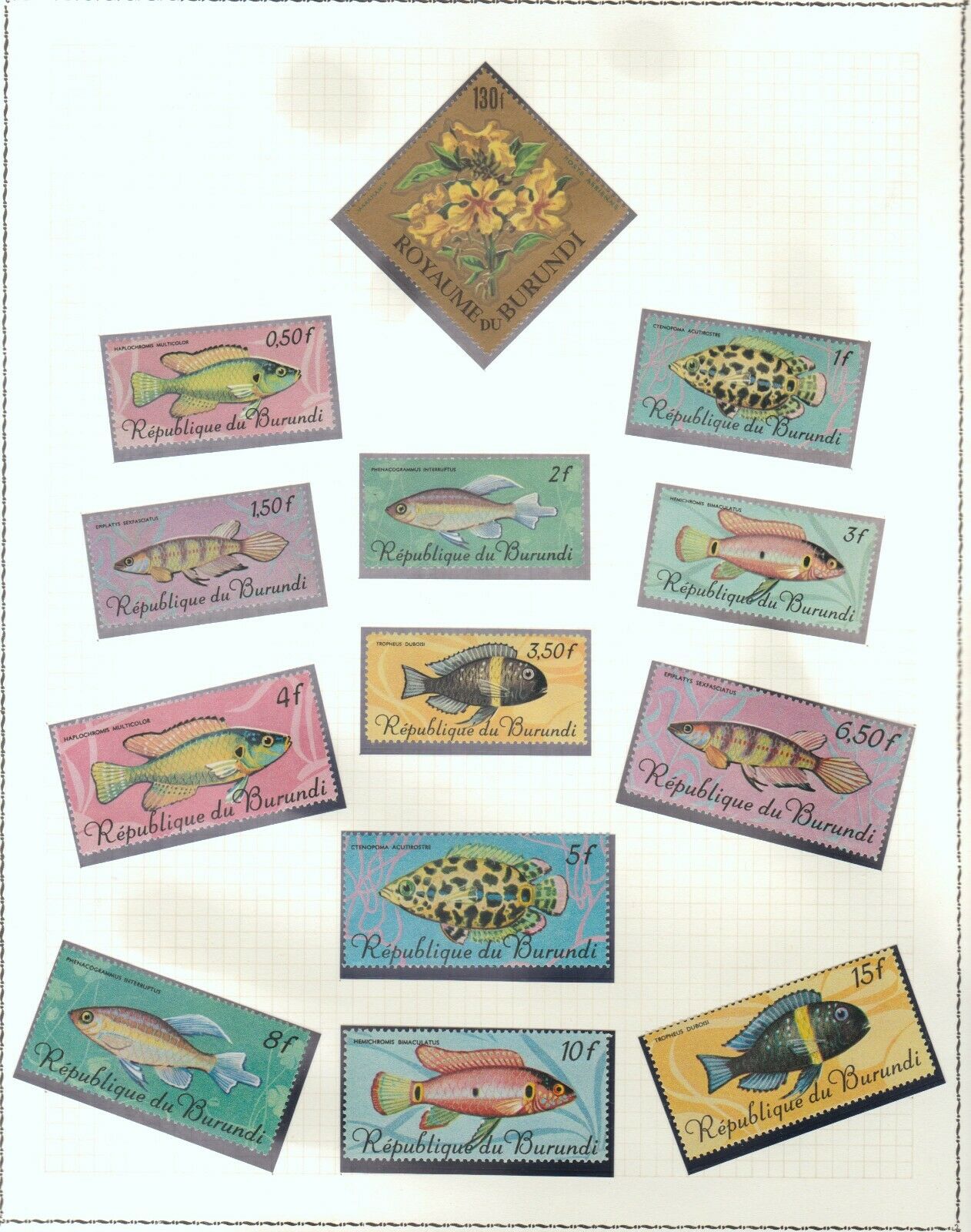 s38598 BURUNDI MNH** from 1962 Animals Flowers Birds 12 scans - Fresh Stock Dated October 2025