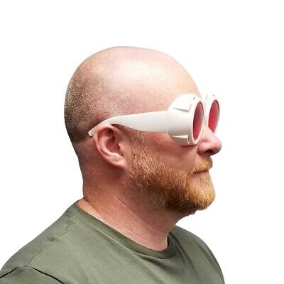 Television Room Glasses Willy Wonka Charlie Movie White Goggles Sunglasses TV - Fresh Stock Dated October 2025