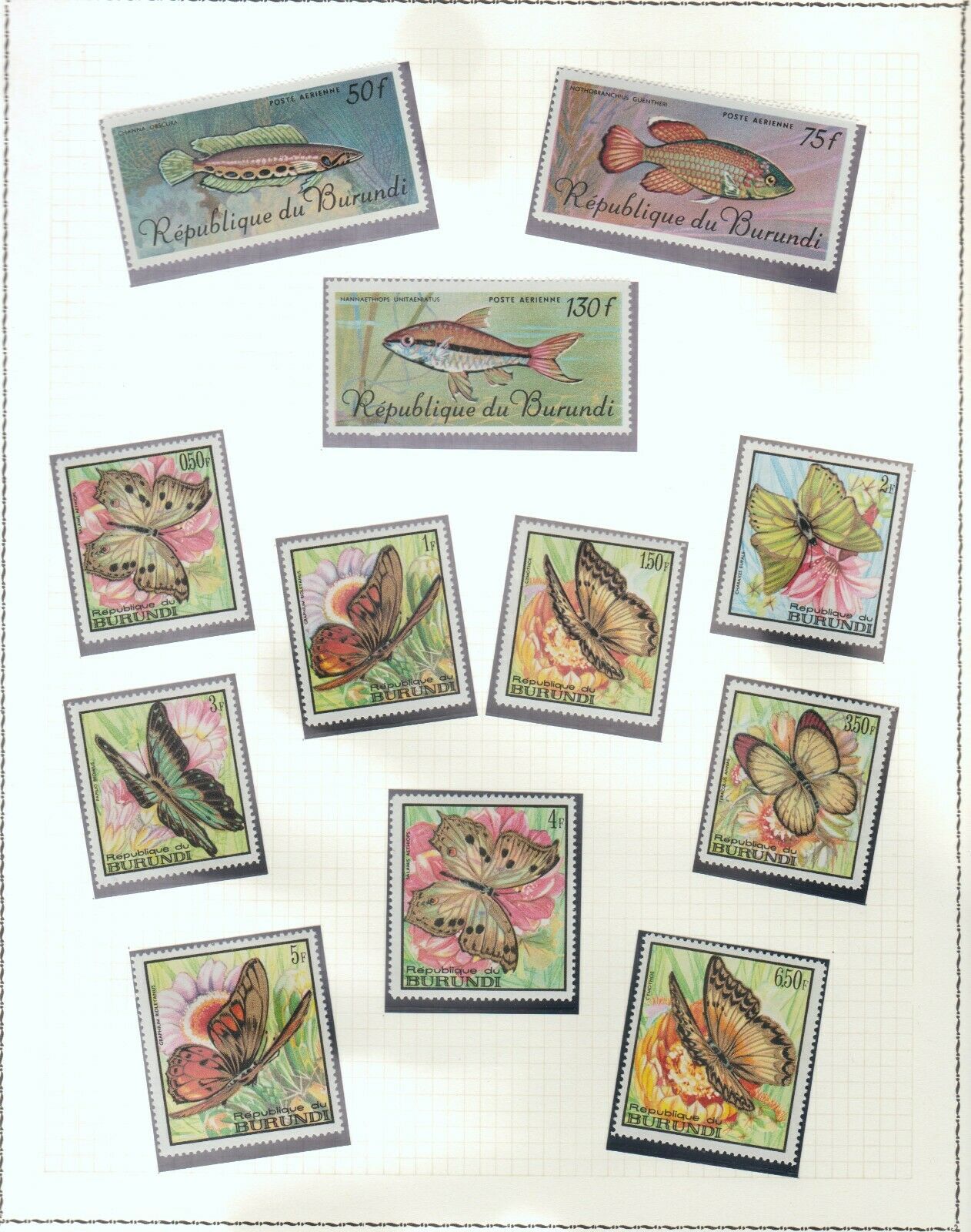 s38598 BURUNDI MNH** from 1962 Animals Flowers Birds 12 scans - Fresh Stock Dated October 2025
